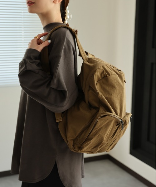 sakishimatokyo(サキシマトーキョー)の「ダブルポケットバックパック(バックパック/リュック・レディース・ブラック/カーキ/アイボリー・FREE)」の12枚目の写真