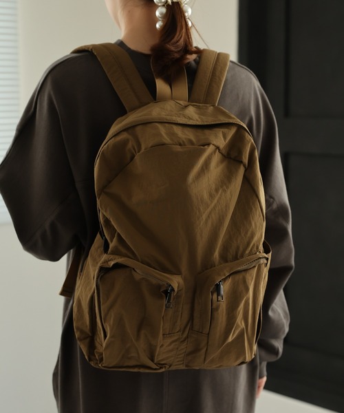 sakishimatokyo(サキシマトーキョー)の「ダブルポケットバックパック(バックパック/リュック・レディース・ブラック/カーキ/アイボリー・FREE)」の19枚目の写真