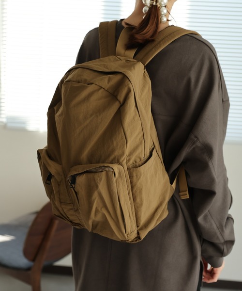 sakishimatokyo(サキシマトーキョー)の「ダブルポケットバックパック(バックパック/リュック・レディース・ブラック/カーキ/アイボリー・FREE)」の20枚目の写真