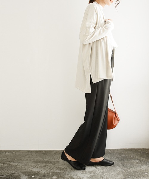 and it_（アンドイット）の「カラーワイドパンツ（その他パンツ・レディース・グレー/イエロー/アイボリー/モカ/ブラック/グレイッシュブルー/ダークオレンジ/ダークブラウン/ブラウン/モスグリーン・M2/LL1/L2/L1/M1/LL2）」の17枚目の写真