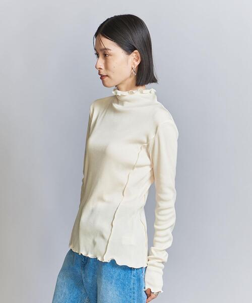 BEAUTY&YOUTH UNITED ARROWS(ビューティーアンドユースユナイテッドアローズ)の「メローステッチ タートルネック カットソー(Tシャツ/カットソー・レディース・オフホワイト/ブラック/ライトブルー/ブラウン/ライトグレー・FREE)」の7枚目の写真