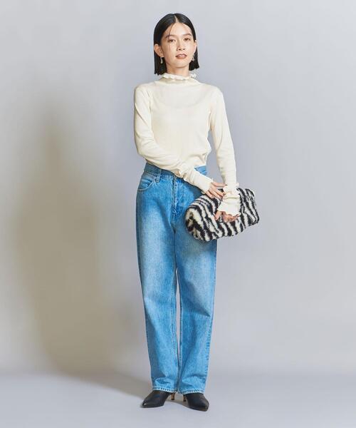 BEAUTY&YOUTH UNITED ARROWS(ビューティーアンドユースユナイテッドアローズ)の「メローステッチ タートルネック カットソー(Tシャツ/カットソー・レディース・オフホワイト/ブラック/ライトブルー/ブラウン/ライトグレー・FREE)」の9枚目の写真