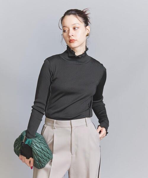 BEAUTY&YOUTH UNITED ARROWS(ビューティーアンドユースユナイテッドアローズ)の「メローステッチ タートルネック カットソー(Tシャツ/カットソー・レディース・オフホワイト/ブラック/ライトブルー/ブラウン/ライトグレー・FREE)」の13枚目の写真