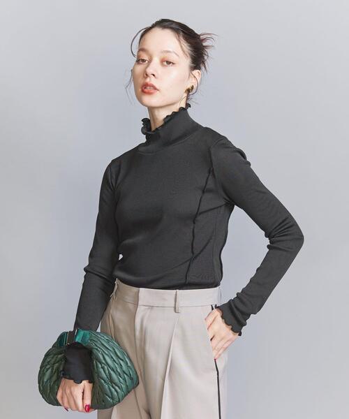 BEAUTY&YOUTH UNITED ARROWS(ビューティーアンドユースユナイテッドアローズ)の「メローステッチ タートルネック カットソー(Tシャツ/カットソー・レディース・オフホワイト/ブラック/ライトブルー/ブラウン/ライトグレー・FREE)」の14枚目の写真