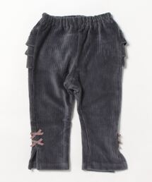 ベロアコール後フリルパンツ