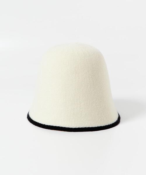 ITEMS URBANRESEARCH（アイテムズ アーバンリサーチ）の「パイピングベルハット（ハット・レディース・アイボリー/ブラック・-）」の4枚目の写真