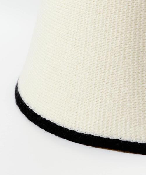 ITEMS URBANRESEARCH（アイテムズ アーバンリサーチ）の「パイピングベルハット（ハット・レディース・アイボリー/ブラック・-）」の5枚目の写真