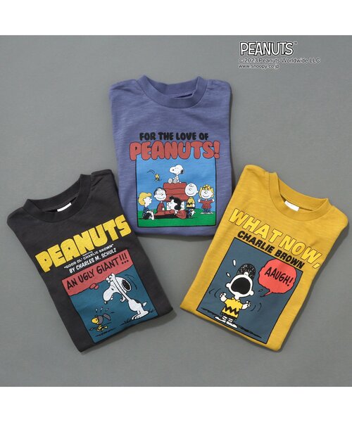 PEANUTS(ピーナッツ)の「PEANUTS コミックプリントTシャツ(Tシャツ/カットソー・キッズ・ブルー/レッド/イエロー/オフホワイト/チャコール/グリーン・120/90/100/110/80)」の10枚目の写真