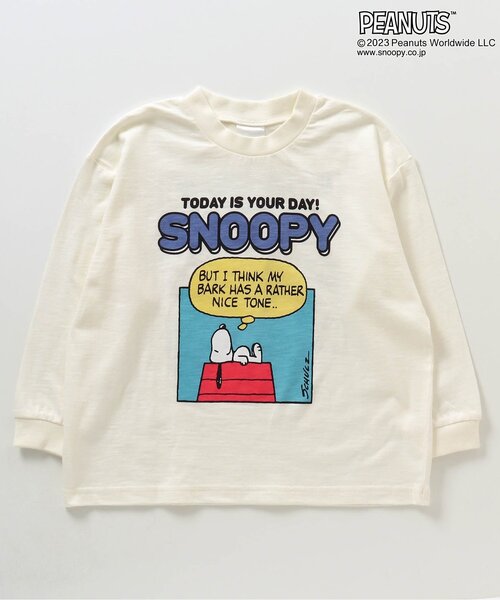 PEANUTS(ピーナッツ)の「PEANUTS コミックプリントTシャツ(Tシャツ/カットソー・キッズ・ブルー/レッド/イエロー/オフホワイト/チャコール/グリーン・120/90/100/110/80)」の16枚目の写真