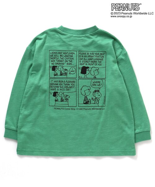 PEANUTS(ピーナッツ)の「PEANUTS コミックプリントTシャツ(Tシャツ/カットソー・キッズ・ブルー/レッド/イエロー/オフホワイト/チャコール/グリーン・120/90/100/110/80)」の21枚目の写真