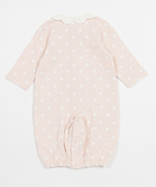 petit main（プティマイン）の「【弱酸性】ハート柄２ＷＡＹオール（ロンパース・キッズ・マルチ/アイボリー/ライトピンク・50-70cm）」の6枚目の写真