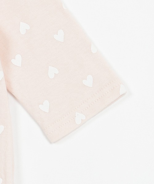 petit main（プティマイン）の「【弱酸性】ハート柄２ＷＡＹオール（ロンパース・キッズ・マルチ/アイボリー/ライトピンク・50-70cm）」の9枚目の写真