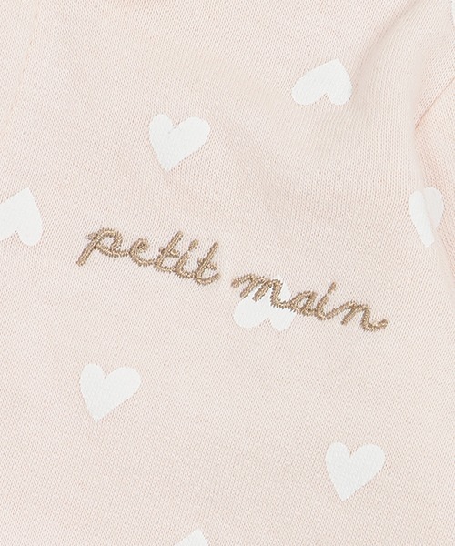 petit main（プティマイン）の「【弱酸性】ハート柄２ＷＡＹオール（ロンパース・キッズ・マルチ/アイボリー/ライトピンク・50-70cm）」の10枚目の写真