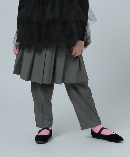 LOWRYS FARM(ローリーズファーム)の「TRプリーツミディスカート 981548(スカート・キッズ・ネイビー/グレー・150cm/160cm)」の1枚目の写真