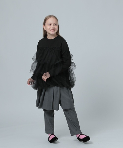 LOWRYS FARM(ローリーズファーム)の「TRプリーツミディスカート 981548(スカート・キッズ・ネイビー/グレー・150cm/160cm)」の11枚目の写真