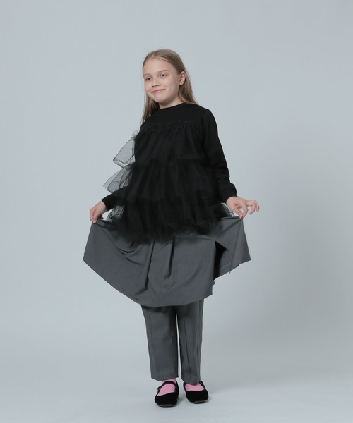 LOWRYS FARM(ローリーズファーム)の「TRプリーツミディスカート 981548(スカート・キッズ・ネイビー/グレー・150cm/160cm)」の14枚目の写真