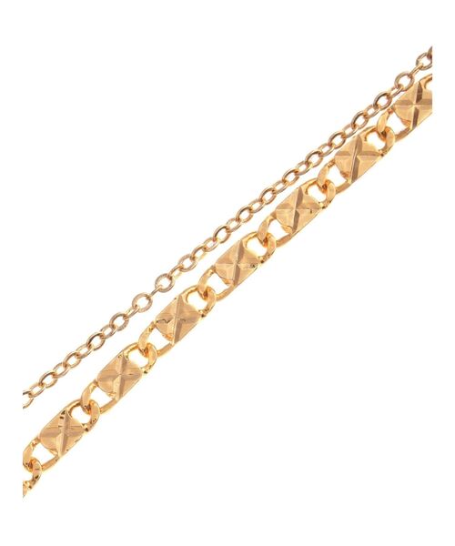 EVRIS(エヴリス)の「SIMPLE 2連CHAINネックレス(ネックレス・レディース・ゴールド/シルバー・FREE)」の6枚目の写真