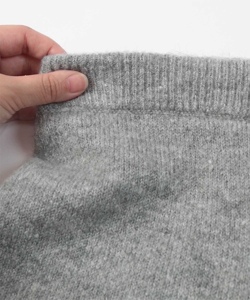 miette（ミエット）の「ウール混モヘアタッチニットショートパンツ（その他パンツ・レディース・グレー/アイボリー/ブラック・FREE）」の12枚目の写真
