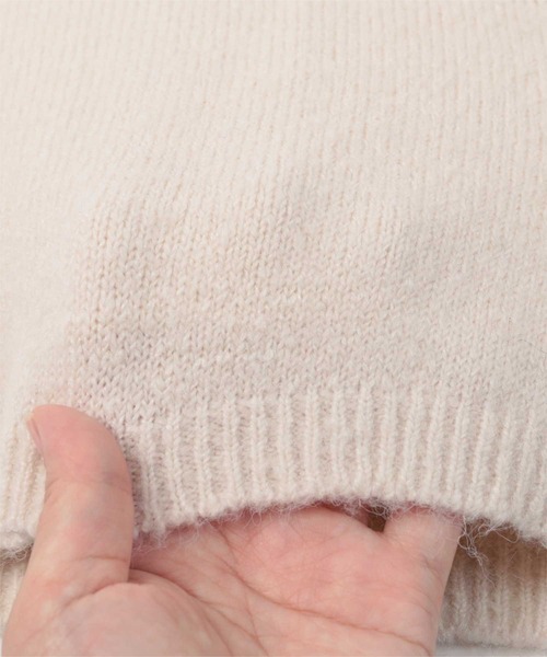 miette（ミエット）の「ウール混モヘアタッチニットショートパンツ（その他パンツ・レディース・グレー/アイボリー/ブラック・FREE）」の14枚目の写真