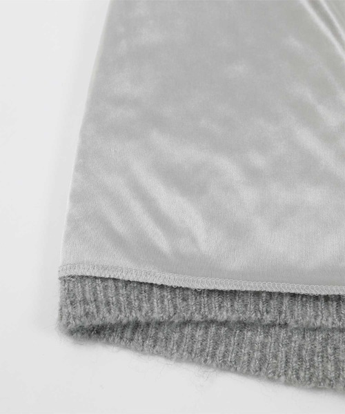 miette（ミエット）の「ウール混モヘアタッチニットショートパンツ（その他パンツ・レディース・グレー/アイボリー/ブラック・FREE）」の15枚目の写真