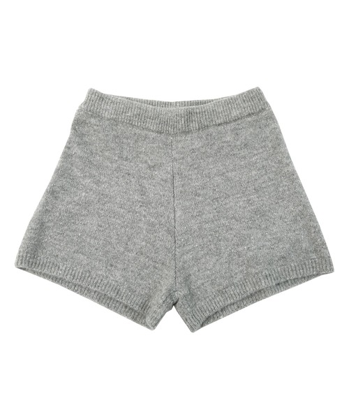 miette（ミエット）の「ウール混モヘアタッチニットショートパンツ