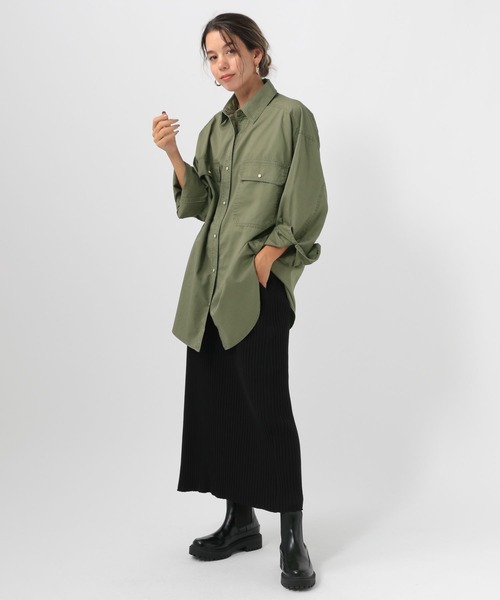 極上　ざっくりゆったりサマになるホワイト Fresh Service LIGHT OZ MOCK NECK SWEAT [ASH] - Fresh Service