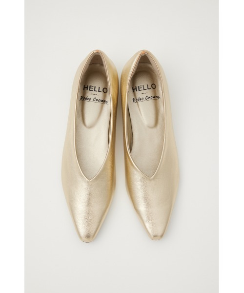 RODEO CROWNS WIDE BOWL（ロデオクラウンズワイドボウル）の「シャイニーフラットパンプス（パンプス・レディース・シルバー/ゴールド・LARGE/MEDIUM/SMALL）」の3枚目の写真