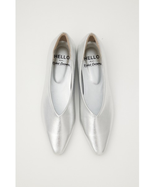 RODEO CROWNS WIDE BOWL（ロデオクラウンズワイドボウル）の「シャイニーフラットパンプス（パンプス・レディース・シルバー/ゴールド・LARGE/MEDIUM/SMALL）」の8枚目の写真