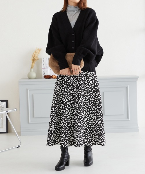 acro（アクロ）の「Vネックニットドルマンカーディガン/AC3828（カーディガン/ボレロ・レディース・ピンク/アイボリー/ブラック/ブラウン・ﾌﾘ-）」の14枚目の写真