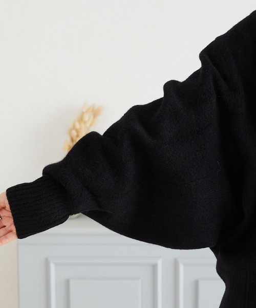 acro（アクロ）の「Vネックニットドルマンカーディガン/AC3828（カーディガン/ボレロ・レディース・ピンク/アイボリー/ブラック/ブラウン・ﾌﾘ-）」の20枚目の写真