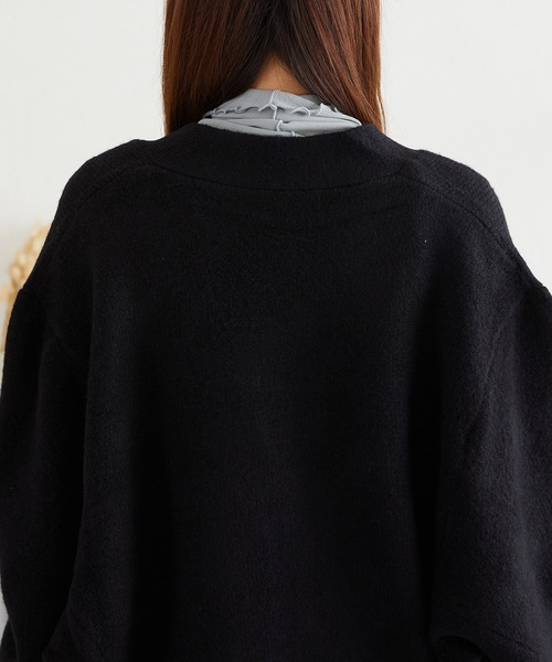 acro（アクロ）の「Vネックニットドルマンカーディガン/AC3828（カーディガン/ボレロ・レディース・ピンク/アイボリー/ブラック/ブラウン・ﾌﾘ-）」の21枚目の写真