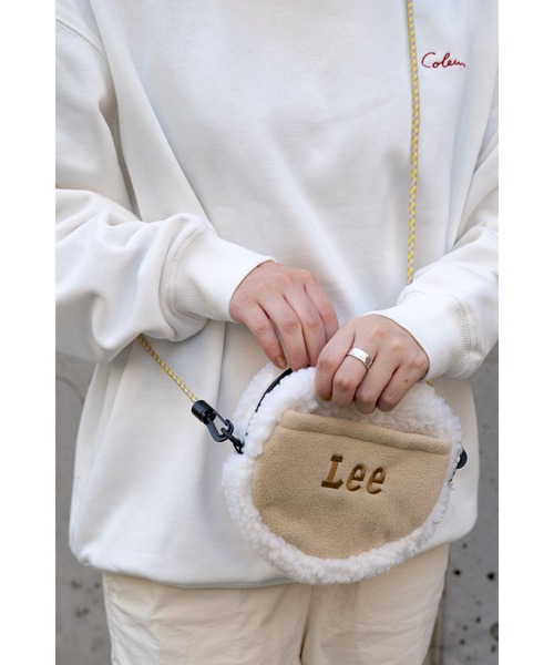 Lee(リー)の「【 Lee / リー 】 ボア ラウンド ショルダー ミニ バッグ ポーチ LA0619 POUCH EDW(ショルダーバッグ・レディース・ピンク/アイボリー/ブラック/その他2/その他3/その他4/その他1・FREE)」の2枚目の写真