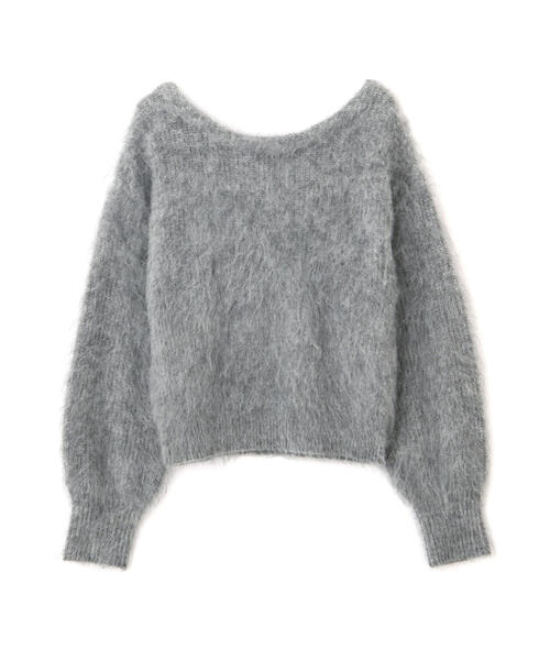 PROPORTION BODY DRESSING（プロポーションボディドレッシング）の「バックレースブラッシュニット / 1213270040（ニット/セーター・レディース・ネイビー/ホワイト系その他/グレー・FREE）」の21枚目の写真