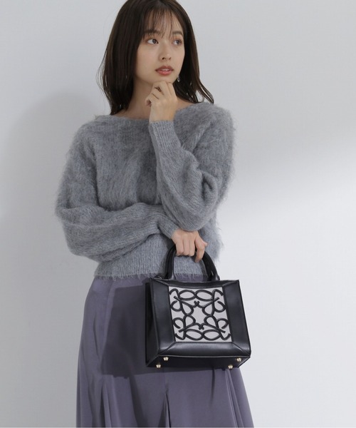 PROPORTION BODY DRESSING（プロポーションボディドレッシング）の「バックレースブラッシュニット / 1213270040（ニット/セーター・レディース・ネイビー/ホワイト系その他/グレー・FREE）」の18枚目の写真