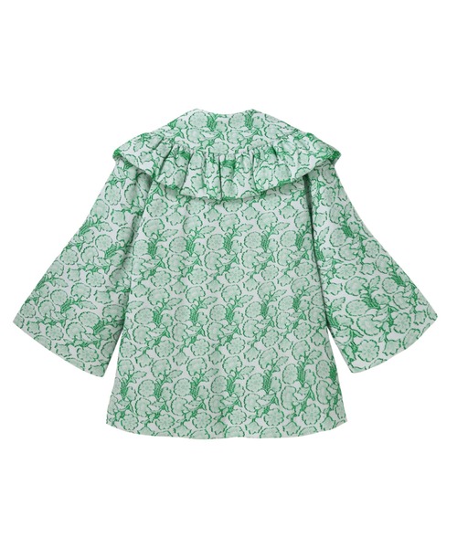 【MECRE】フラワージャガードショールカラーコート MECRE（メクル）の「フラワージャガードショールカラーコート（その他