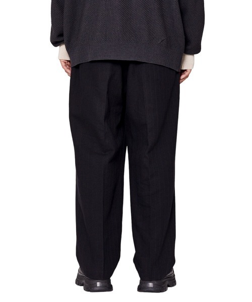 BALLAST ARK（バラストアーク）の「BALLAST ARK / バラストアーク：TUCK EASY PANTS：BA08-P002[AST]（その他パンツ・メンズ・ブラック/チャコールグレー・M/L）」の22枚目の写真