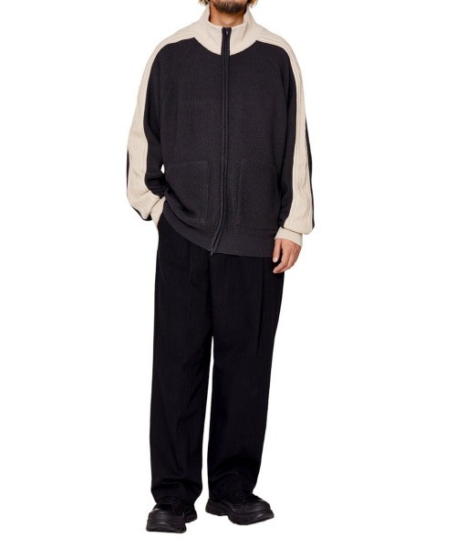 BALLAST ARK（バラストアーク）の「BALLAST ARK / バラストアーク：TUCK EASY PANTS：BA08-P002[AST]（その他パンツ・メンズ・ブラック/チャコールグレー・M/L）」の21枚目の写真