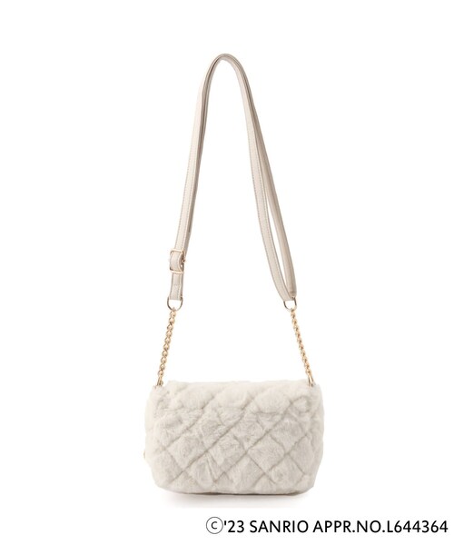 grove(グローブ)の「◆【ハローキティ】キルトフラップフェイクファーショルダー(ショルダーバッグ・レディース・アイボリー・00)」の4枚目の写真