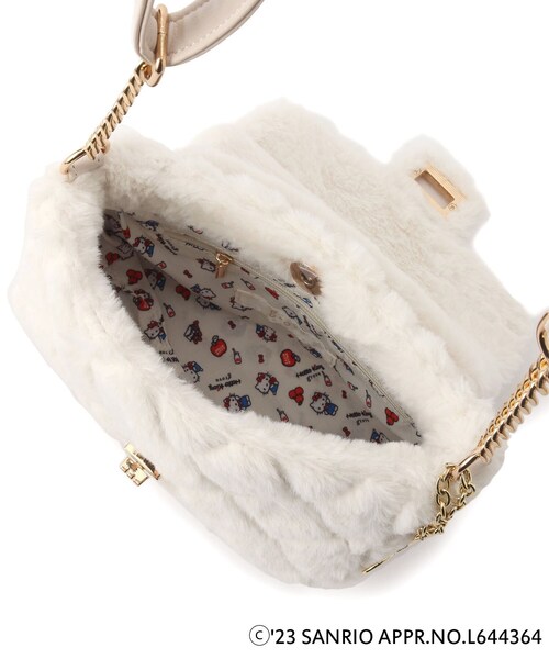 grove(グローブ)の「◆【ハローキティ】キルトフラップフェイクファーショルダー(ショルダーバッグ・レディース・アイボリー・00)」の6枚目の写真