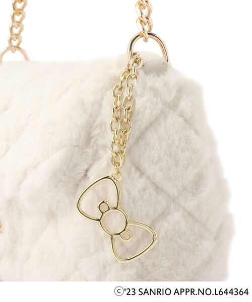 grove(グローブ)の「◆【ハローキティ】キルトフラップフェイクファーショルダー(ショルダーバッグ・レディース・アイボリー・00)」の8枚目の写真