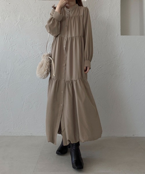 apres jour clair(アプレジュールクレア)の「【apres jour clair】バルーンティアードワンピ【ZOZOTOWN限定アイテム】(ワンピース・レディース・オフホワイト/グレイッシュベージュ/ブラック・フリー/X-LARGE)」の17枚目の写真