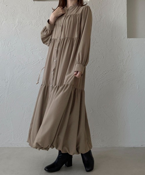 apres jour clair(アプレジュールクレア)の「【apres jour clair】バルーンティアードワンピ【ZOZOTOWN限定アイテム】(ワンピース・レディース・オフホワイト/グレイッシュベージュ/ブラック・フリー/X-LARGE)」の18枚目の写真