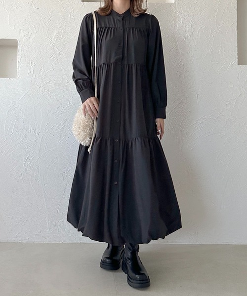 apres jour clair(アプレジュールクレア)の「【apres jour clair】バルーンティアードワンピ【ZOZOTOWN限定アイテム】(ワンピース・レディース・オフホワイト/グレイッシュベージュ/ブラック・フリー/X-LARGE)」の12枚目の写真