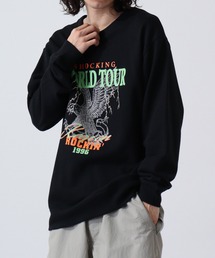 MODISH GAZE WORLD TOUR バンド風デザイン 裏毛スウェット