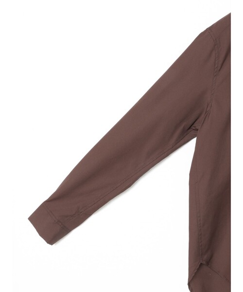 MidiUmi（ミディウミ）の「MidiUmi バンドカラーベーシックシャツ（シャツ/ブラウス・レディース・ブラウン/ブラック/チャコールグレー/オフホワイト・FREE）」の14枚目の写真