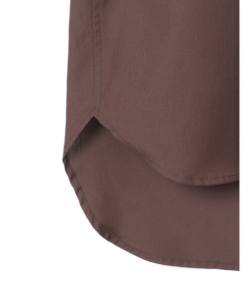 MidiUmi（ミディウミ）の「MidiUmi バンドカラーベーシックシャツ（シャツ/ブラウス・レディース・ブラウン/ブラック/チャコールグレー/オフホワイト・FREE）」の13枚目の写真