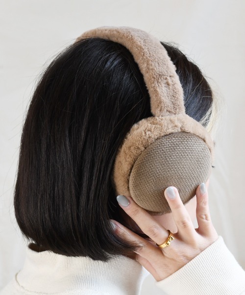 F&D : ポイントフェイクファーイヤーマフ（イヤーマフ）｜Fun & Daily