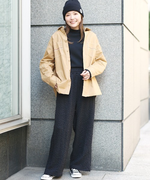 チチカカ（チチカカ）の「綿ツイルチマヨ刺繍シャツ（シャツ/ブラウス・レディース・ベージュ/カーキ・FREE）」の4枚目の写真