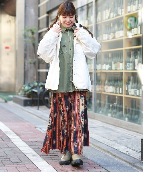 チチカカ（チチカカ）の「綿ツイルチマヨ刺繍シャツ（シャツ/ブラウス・レディース・ベージュ/カーキ・FREE）」の7枚目の写真