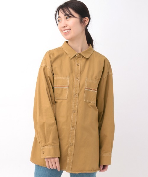 チチカカ（チチカカ）の「綿ツイルチマヨ刺繍シャツ（シャツ/ブラウス・レディース・ベージュ/カーキ・FREE）」の12枚目の写真